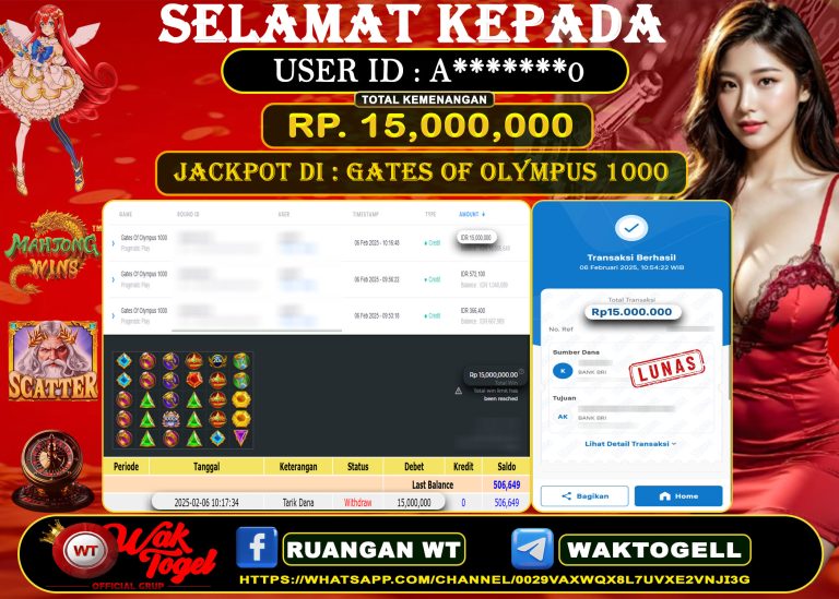 BUKTI PEMBAYARAN SLOT WAKTOGEL