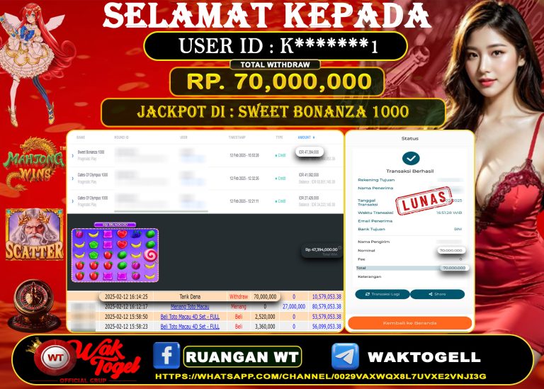 BUKTI PEMBAYARAN SLOT WAKTOGEL