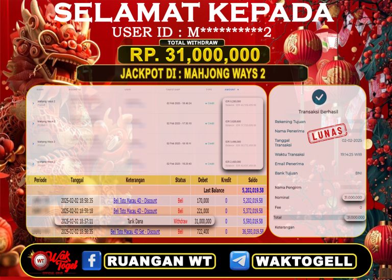 BUKTI PEMBAYARAN SLOT WAKTOGEL