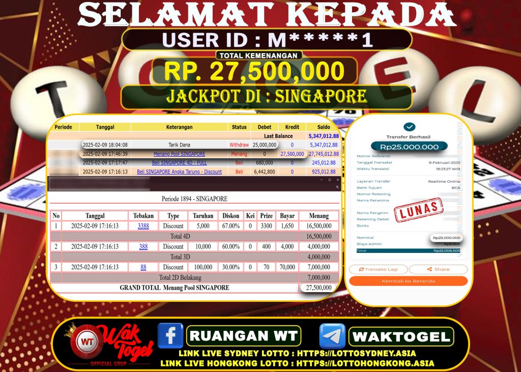 BUKTI PEMBAYARAN SINGAPORE WAKTOGEL