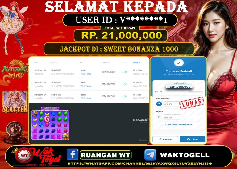 BUKTI PEMBAYARAN SLOT WAKTOGEL