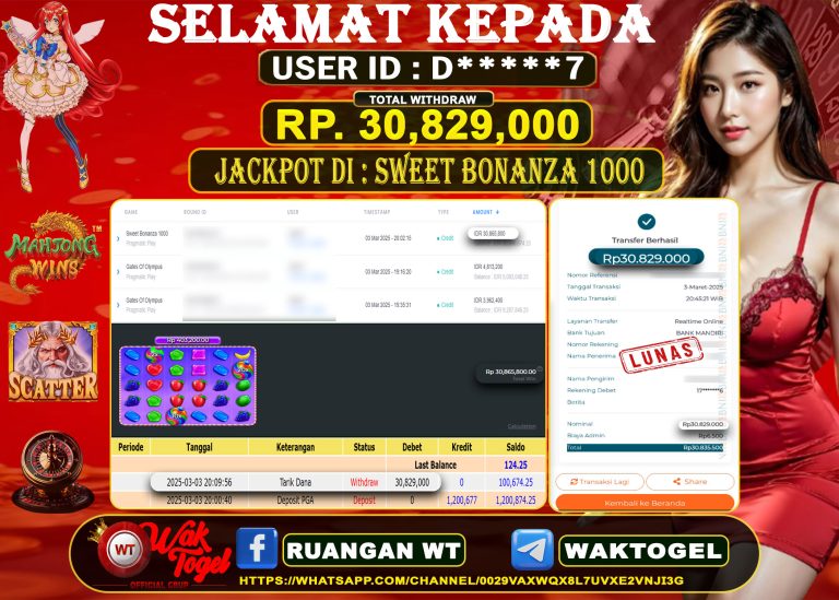 BUKTI PEMBAYARAN SLOT WAKTOGEL