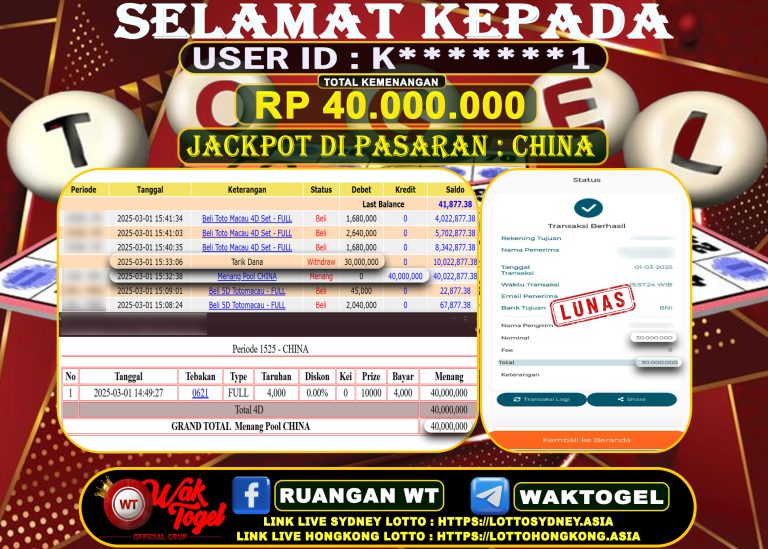 BUKTI PEMBAYARAN CHINA WAKTOGEL