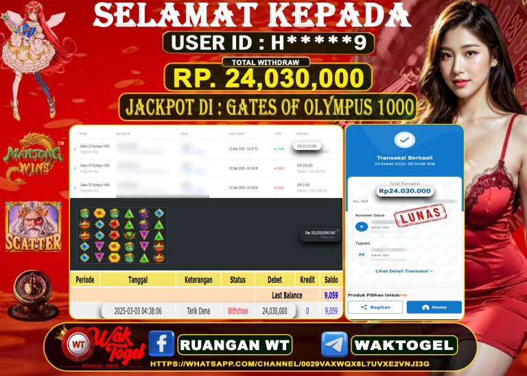 BUKTI PEMBAYARAN SLOT WAKTOGEL