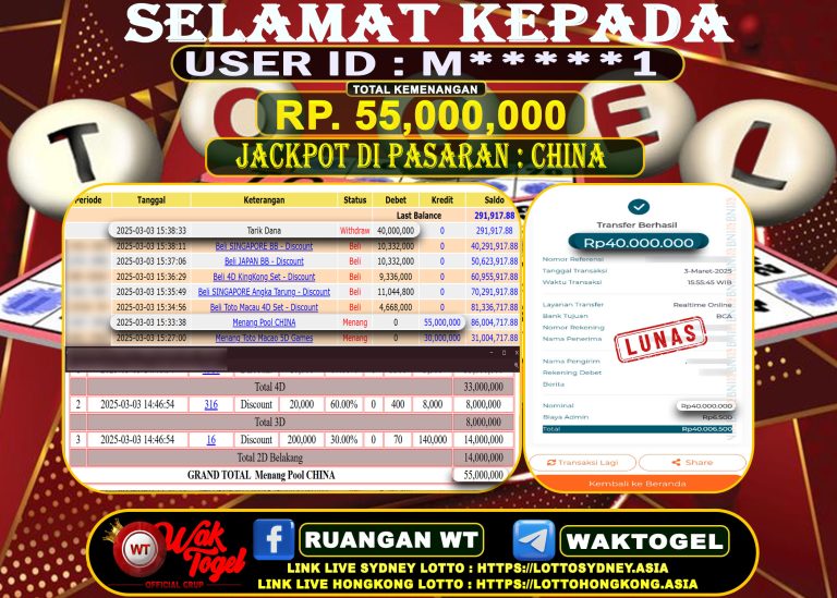 BUKTI PEMBAYARAN CHINA WAKTOGEL