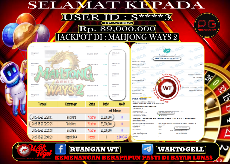 BUKTI PEMBAYARAN SLOT WAKTOGEL