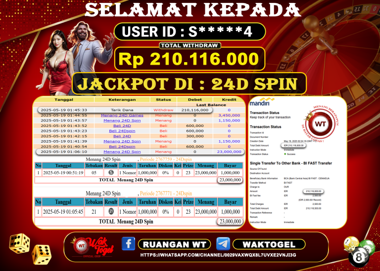 BUKTI PEMBAYARAN 24D SPIN WAKTOGEL